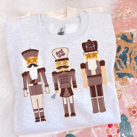 Preppy Nutcrackers Hail Christmas Sweatshirt
