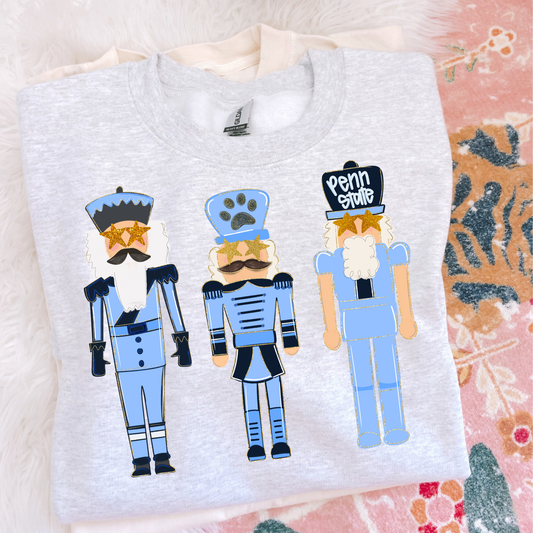 Preppy Nutcrackers Penn Christmas Sweatshirt