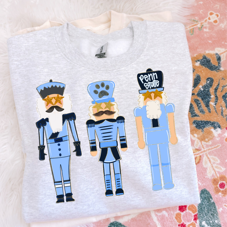 Preppy Nutcrackers Penn Christmas Sweatshirt