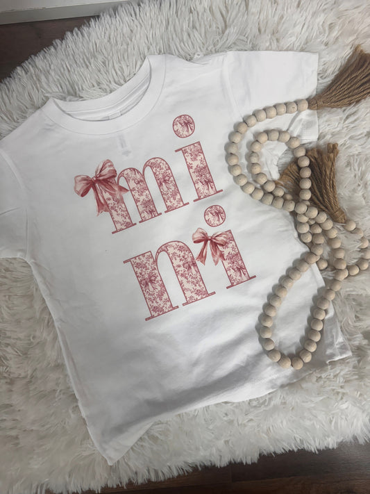 Pink Floral Mini Graphic Tee
