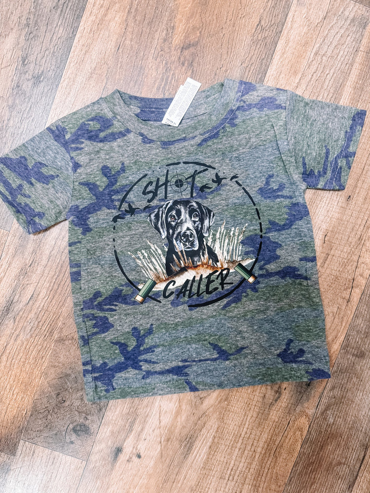 Shot Caller Camo Boy's Hunting Kids Graphic Tee